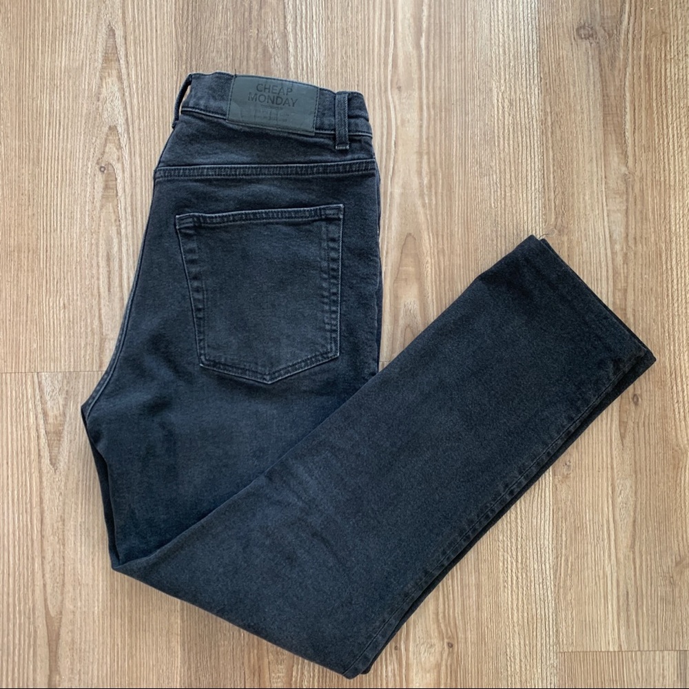Cheap Monday Slim Black Denim Jeans, 31 X 30